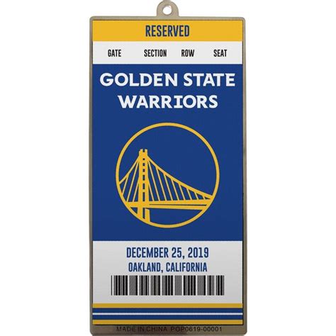 golden state warriors ticket
